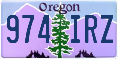OR license plate 974IRZ