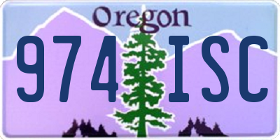 OR license plate 974ISC