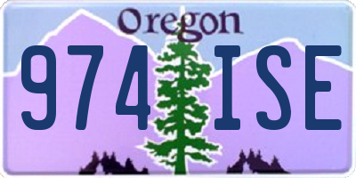 OR license plate 974ISE