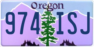 OR license plate 974ISJ