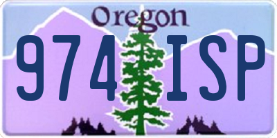 OR license plate 974ISP