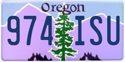 OR license plate 974ISU