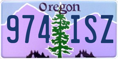 OR license plate 974ISZ