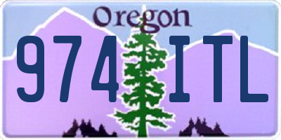 OR license plate 974ITL