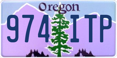 OR license plate 974ITP