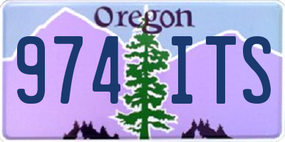 OR license plate 974ITS