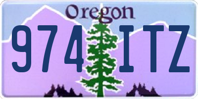 OR license plate 974ITZ