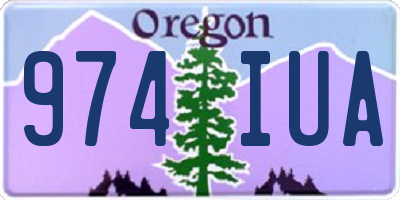 OR license plate 974IUA