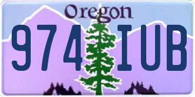 OR license plate 974IUB