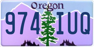 OR license plate 974IUQ