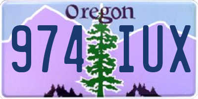 OR license plate 974IUX