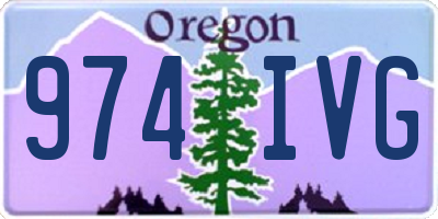 OR license plate 974IVG