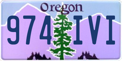 OR license plate 974IVI
