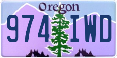 OR license plate 974IWD
