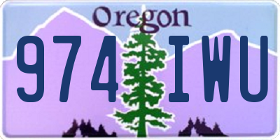 OR license plate 974IWU