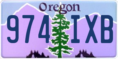 OR license plate 974IXB