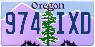 OR license plate 974IXD