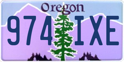 OR license plate 974IXE