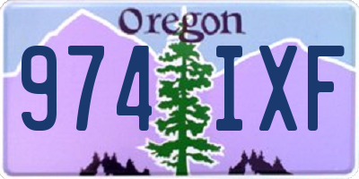OR license plate 974IXF