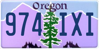 OR license plate 974IXI