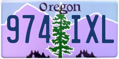 OR license plate 974IXL