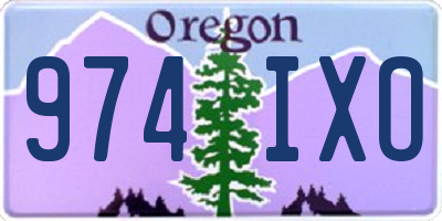 OR license plate 974IXO