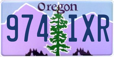 OR license plate 974IXR