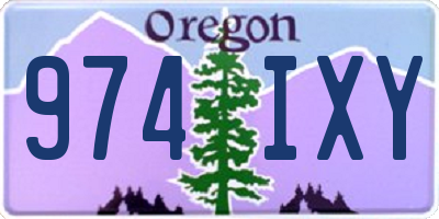 OR license plate 974IXY