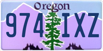 OR license plate 974IXZ
