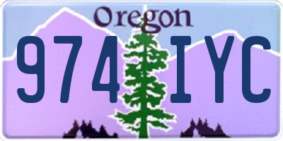 OR license plate 974IYC