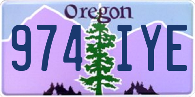 OR license plate 974IYE