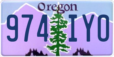 OR license plate 974IYO