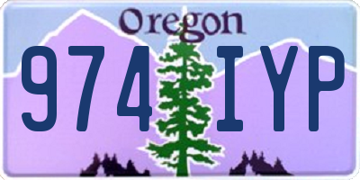 OR license plate 974IYP