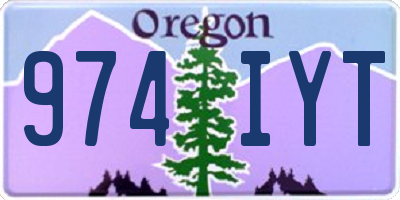 OR license plate 974IYT