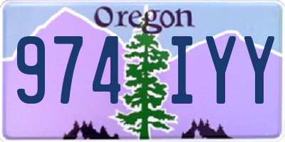 OR license plate 974IYY