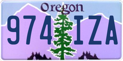 OR license plate 974IZA