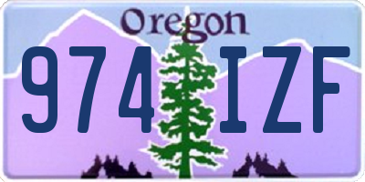 OR license plate 974IZF