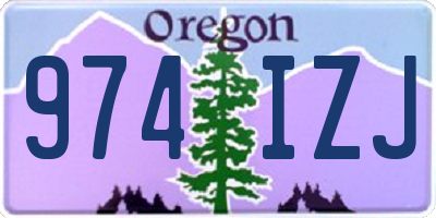 OR license plate 974IZJ