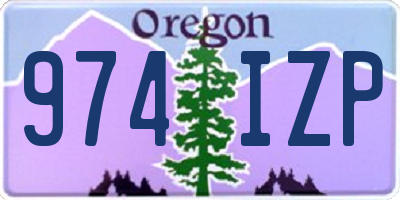 OR license plate 974IZP