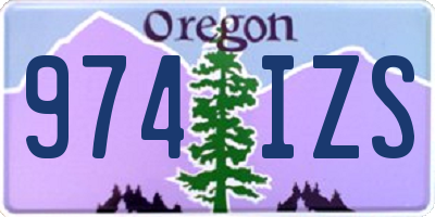 OR license plate 974IZS