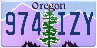 OR license plate 974IZY