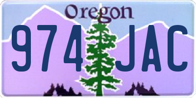 OR license plate 974JAC