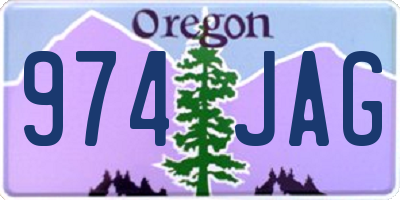 OR license plate 974JAG