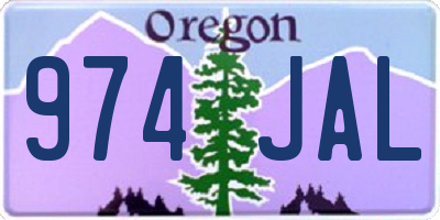 OR license plate 974JAL