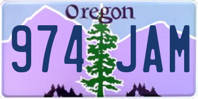 OR license plate 974JAM