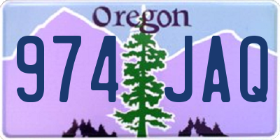 OR license plate 974JAQ