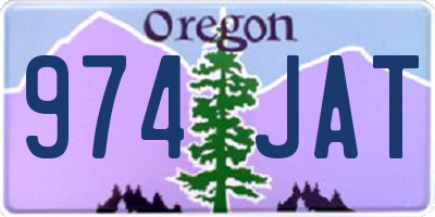 OR license plate 974JAT