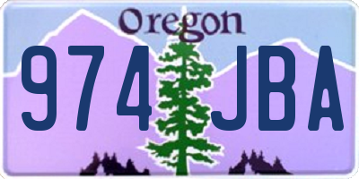 OR license plate 974JBA