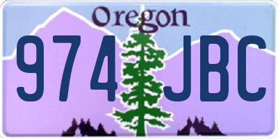 OR license plate 974JBC