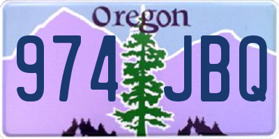 OR license plate 974JBQ